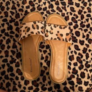Leopard sandals